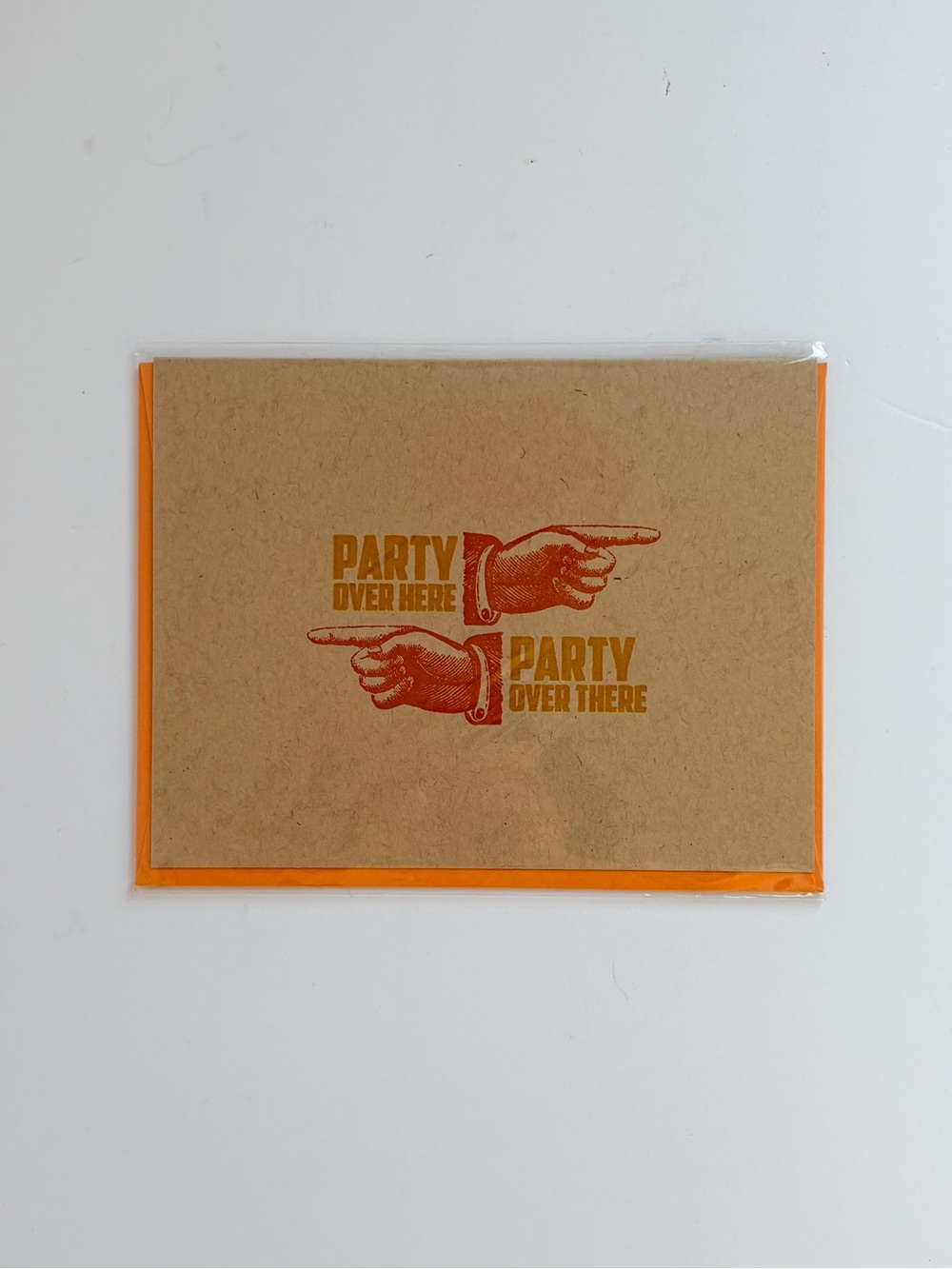 Party Over Here, Party Over There Greeting Card